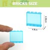 MALEKO Transparent Clear Window House Building Bricks, Classic Flat Plates