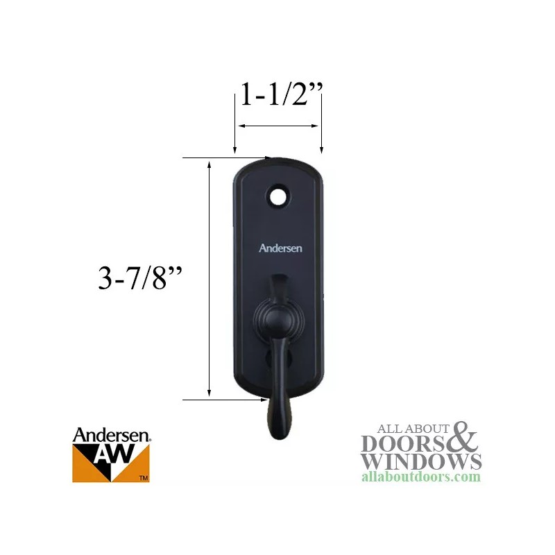 Andersen Thumb Latch For Sliding Doors Albany Black Inside Thumb