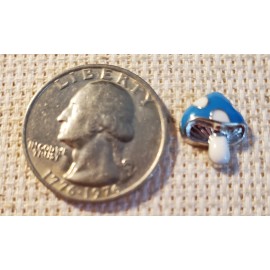 Blue Mushroom Magnetic Needle Minder Cross Stitch Embroidery | Cover Holder