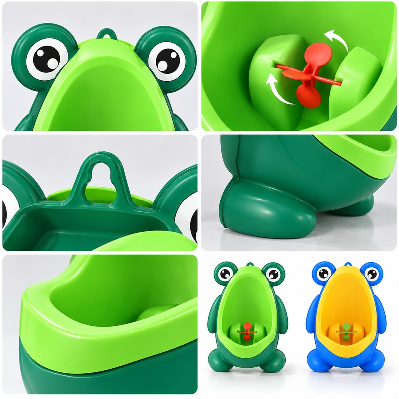 Frog Potty Training Urinal for Boys – Wall-Mounted Toddler Pee
