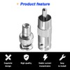 DKARDU BNC to RCA Adapter, RCA Male Plug to BNC