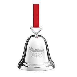 Reed and Barton 2020 Silverplate Christmas Annual Bell, 0.30 LB, Metallic