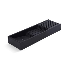 Farberware 5229614 7 Slot In Drawer Knife Organizer, 18-Inch, Black