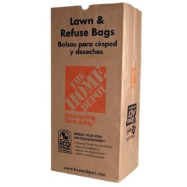 The Home Depot 30 Gal. Paper Lawn and Leaf Bags - 20 Count, Biodegradable Yard Waste Bags NEW