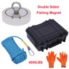 Magnet Fishing Kit 4000LBS, Deluxe Double Sided Fishing Magnet Kit