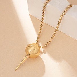 SINLOV Punk Ball Choker Necklaces Gold Dainty Beads Collar Necklace Costume Jewelry for Women Girls