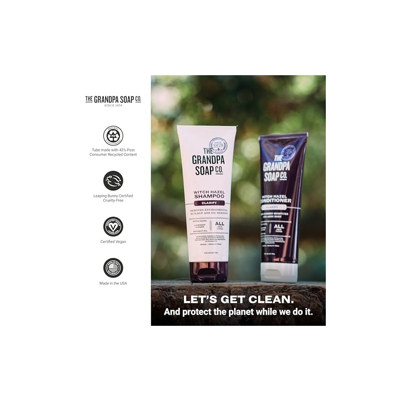 The Grandpa Soap Co. - Clarify Shampoo Witch Hazel -