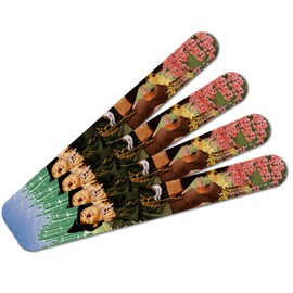 Wizard of Oz Scarecrow Character Double-Sided Nail File Emery Board Set 4 Pack