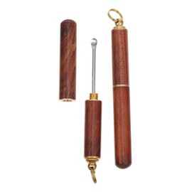 NOLITOY 4pcs Wooden Ear Picks Ear Wax Removers for Safe and Cleaning Lightweight and Portable for Home Use