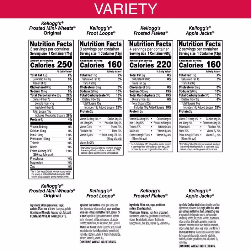 Kellogg's Variety Pack, 23.4 oz., 12 pk.