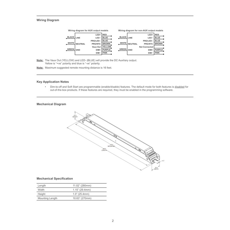 eldoLED | 2743YW OPTOTRONIC OTi 30W 347V Programmable LED Driver