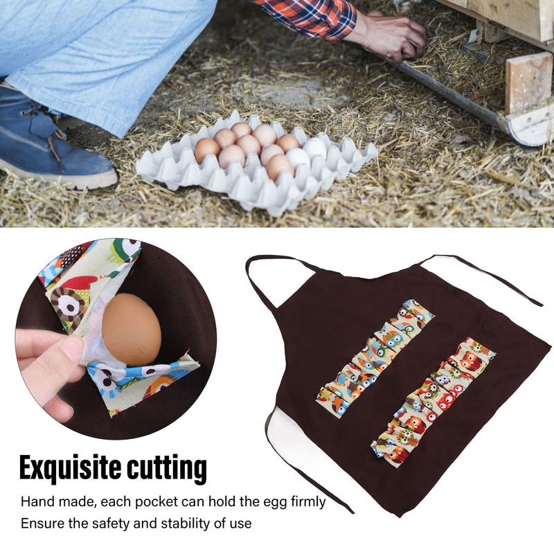 Egg Apron Hands Free Egg Collecting Gathering Holding Bib Apron