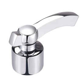 sourcing map Faucet Lever Handle, Alloy Single Lever Handle Replacement for 8.2mm Diameter with 20 Teeth Valve Core, 74 x 43 x 30mm