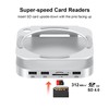 Qwiizlab Aluminum Stand Hub with SSD Enclosure, Docking Station for