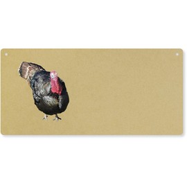 'Adult Turkey' Large Wooden Wall Plaque/Door Sign (DP00059194)
