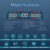 7 Inch Car LED HUD Display Time Speedometer Display Over