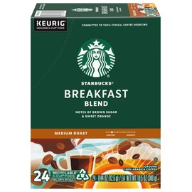 Starbucks Breakfast Blend Coffee K-Cups, 72 Count