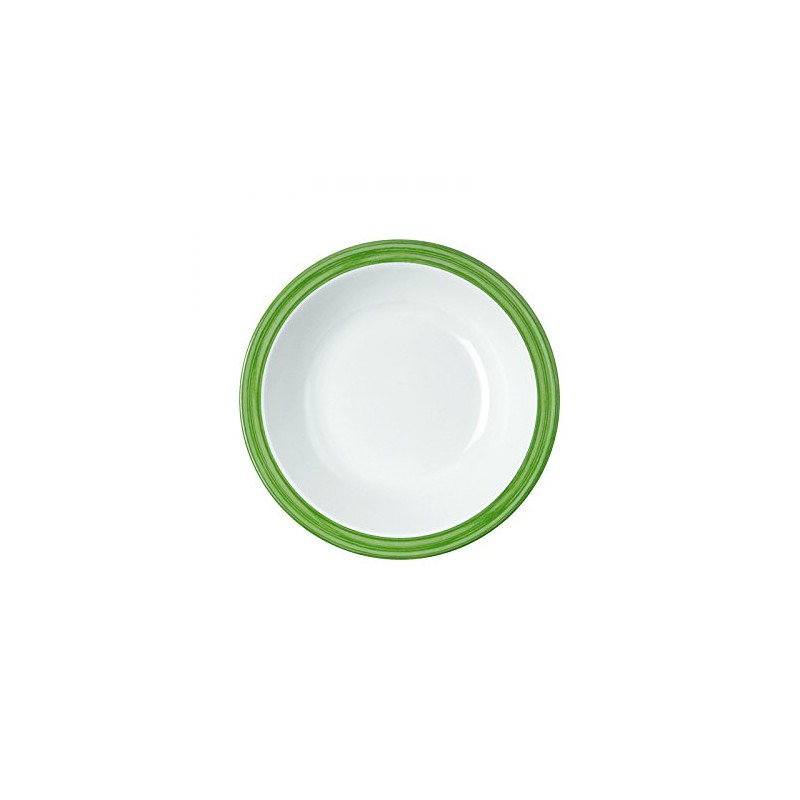 2-pack soup plate, break resistant melamine green size 21 Ø