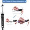 Tabiger Soldering Iron, Adjustable Temperature 60W Soldering Iron Gun with