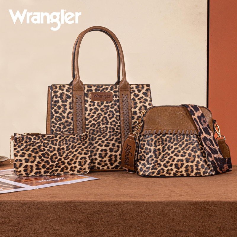Wrangler 3Pcs Tote Bag for Women Crossbody Bags Set Shoulder