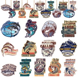 Vercraft 26 Pcs Wooden Pilot Airplane Gifts for Men Women Hanging Pilot Christmas Ornaments Pilot in Progress Vintage Aviation Decor Cutout with Rope for Xmas Party Pilot Lover