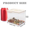 Betta Fish Tank, 0.25 Gallon Mini Plastic Quadrate Aquariums with