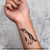 Azeeda 4 x 'Afrikanischer Pinguin' Temporäre Tattoos - Wasserfest, Hautfreundlich