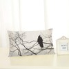 Nicokee Throw Pillow Cover Gothic Raven On A Tree Branch