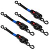 ANLULOAD Retractable Ratchet Strap(1 in x 9.8 ft),Ratchet Tie Down