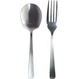 Nagao Lilac Serving Spoon Serving Fork Set, Commercial Use, Made in Japan