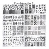 THE9SHOP Juego De 8 Placas De Sellos Uñas Diy, 1