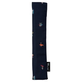 [2024] Wpc. Patterns W124-378-204 Men's Folding Fan with Storage Case for Surfing in Gift Box for Men Stylish Commuting to Work or School Commute Simple Yukata Festival Kyoto Travel Heat Protection