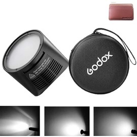 Godox H200R, AD200 Round Head Flash Extension, 200W Strong Power, Natural Light Effects, Lightweight and Portable Spiral Flash for Godox AD200,AD200Pro Pocket Flash Strobe