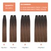 XDhair Tape Extensions Real Hair Natural Black to Dark Brown