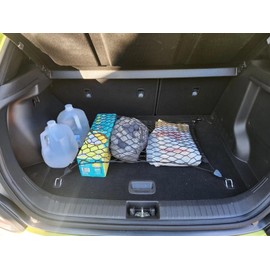 EACCESSORIES EA Rear Trunk Organizer Cargo Net for Hyundai Kona 2018-2026 – Floor Style Cargo Net for SUV - Premium Mesh Elastic Car Trunk Organizer Vehicle Carrier Storage – Compatible with Kona