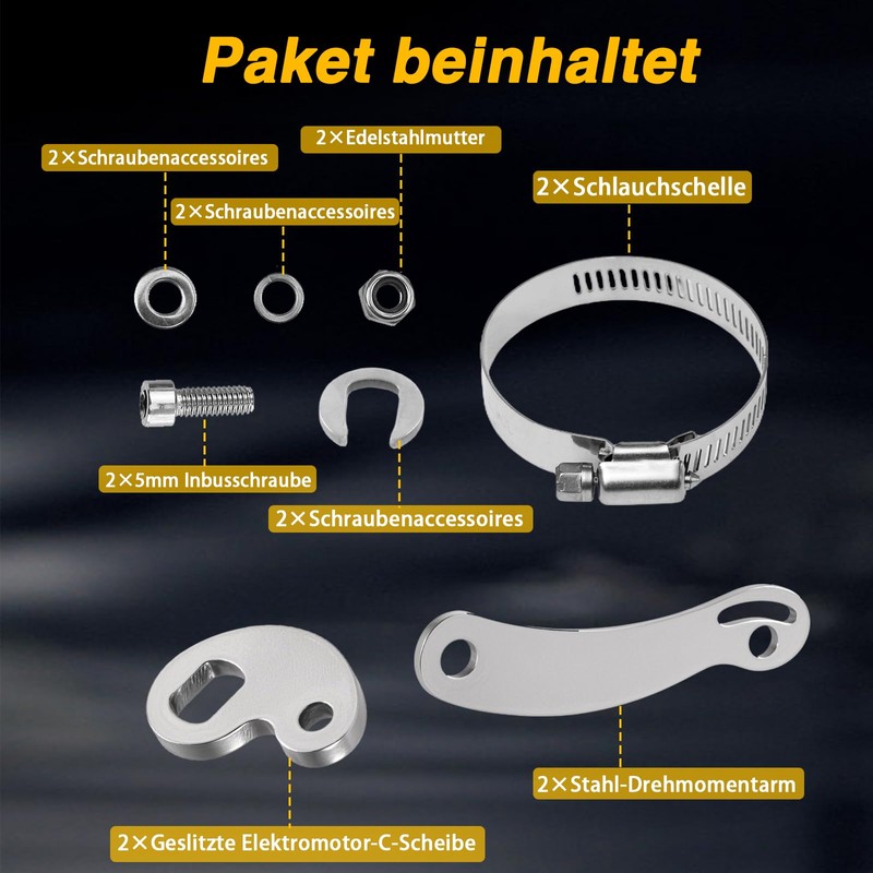 EVRBUL 2 Sets Universal Torque Arm Conversion Kit Compatible with