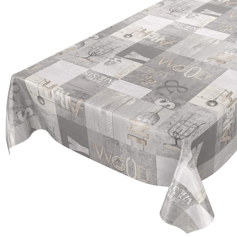 Anro Oilcloth, Wax Tablecloth, Washable, Industry, Modern Used Look