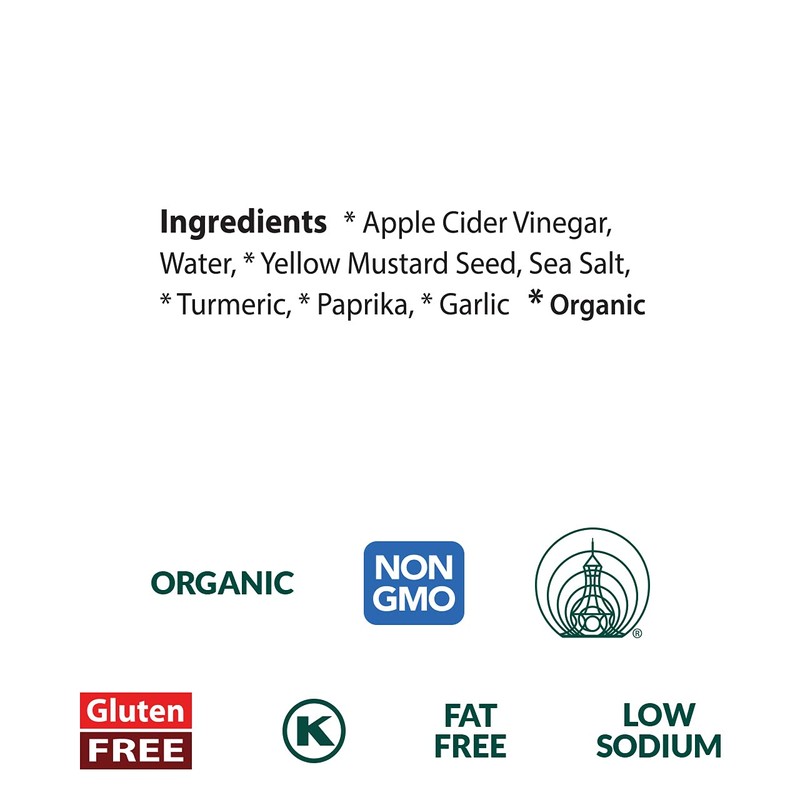 Eden Organic Yellow Mustard, 9 oz Glass Jar, Stone Ground,