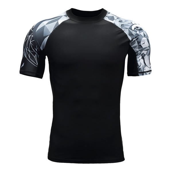 HUGE SPORTS Mens Rash Vest- Wildling Series Rash Guard Short