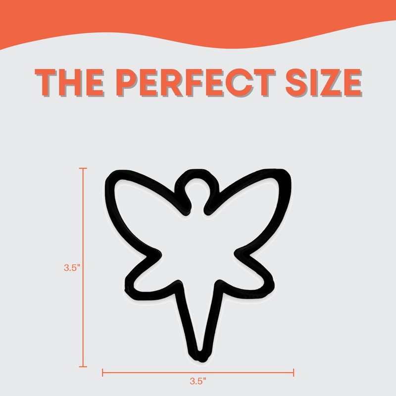 Fairy Cookie Cutter with Easy Push Design