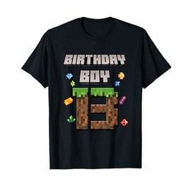 13th Birthday 13 Years Old Video Gamer Pixel Birthday Boys T-Shirt