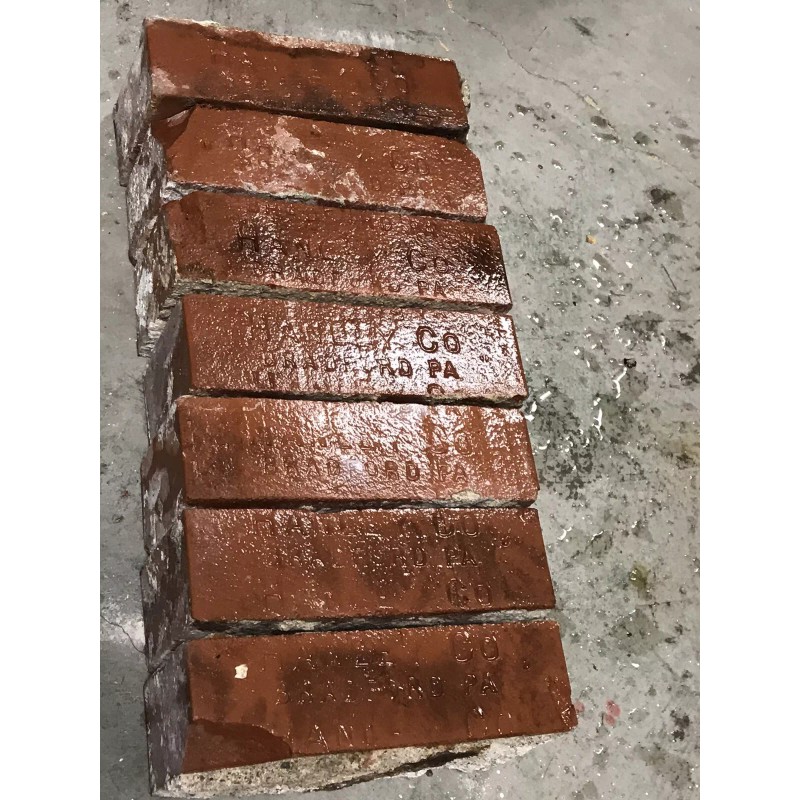 Antique 130 Year Old Historic Clay Bricks Salvage For Restoration
