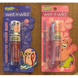 Wet N Wild 2-Pc Wet N Wild SpongeBob Underwater Wonder Liquid Blush Coral Pink NEW/SEALED