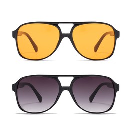 TIANYESY Classic Vintage Aviator Sunglasses for Women Men Large Frame Retro 70s Sunglasses