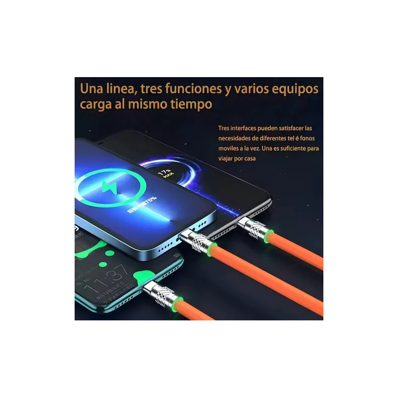 Cable De Datos De Carga Rápida 120w Para Todos Los