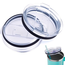 Compatible with Silver Buffalo Tumbler Lids 40 oz Replacement Lid,2Pack 40 oz Tumbler Lid Replacement Compatible with Silver Buffalo Stainless Steel Tumblers,Leak-Proof and Splash Resistant Design.