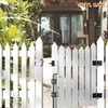 SKYSEN Self-Closing Fence Gate Hinges, Latch, and 24" Drop Rod