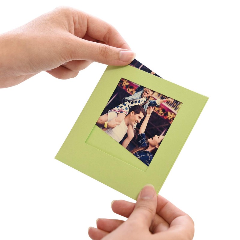 Zink Colorful Square Photo Frames for 2x3 Zink Paper