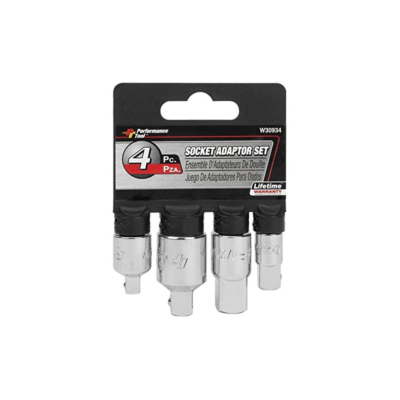 Performance Tool W30934 Socket Adapter Set - Chrome Vanadium Alloy