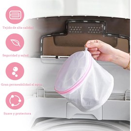 Bolsa De Lavandería, 7 Pack Para Lavar Ropa Delicada, Malla Para Lavar, 7 Tamaños, Reutilizable, Clasificación y Lavado Cómodos, Para Vestidos, Jerseys, Prendas De Punto, Ropa De Bebé
